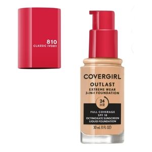 ʕ·ᴥ·ʔ COVERGIRL Outlast Extreme Wear Foundation SPF18, 810 Classic Ivory, 1 oz